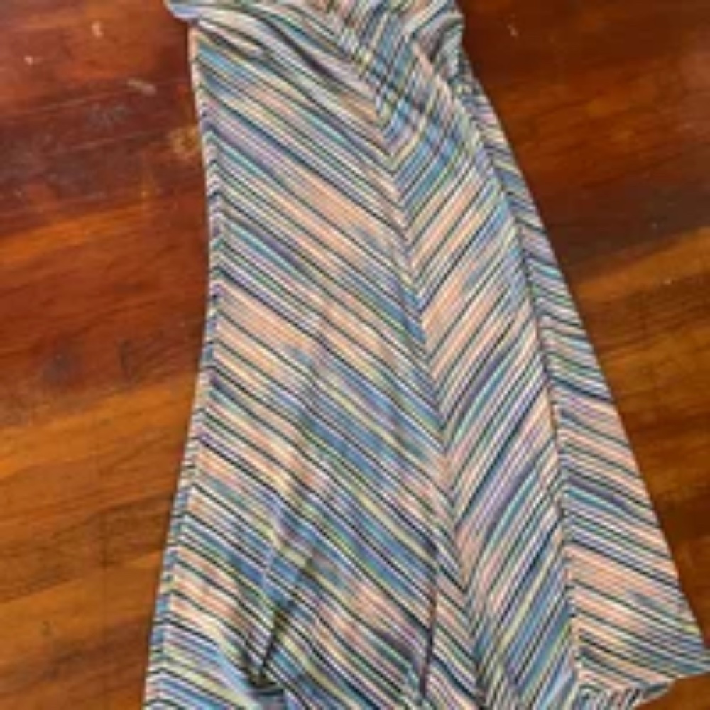 Lily White Maxi Skirt Colorful Skirt Size M